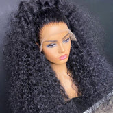 Natural Black Voluminous Tangle-free Kinky Wave Lace Wigs